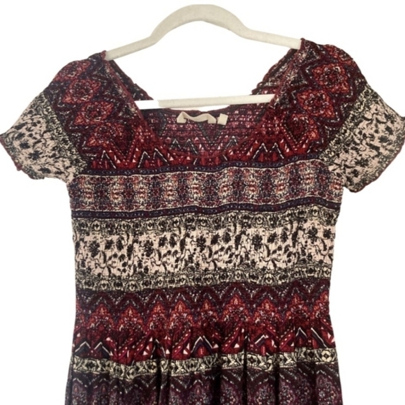 Soft Surroundings Bohemian Marcelo maxi dress in Merlot Color way - Picture 3 of 10